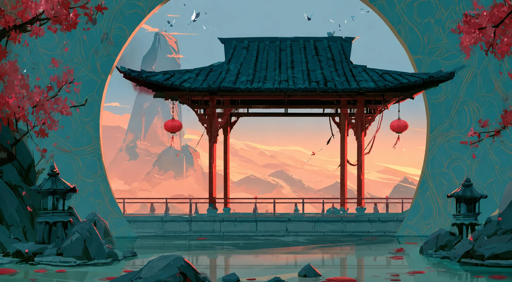 镜神录亭台场景
