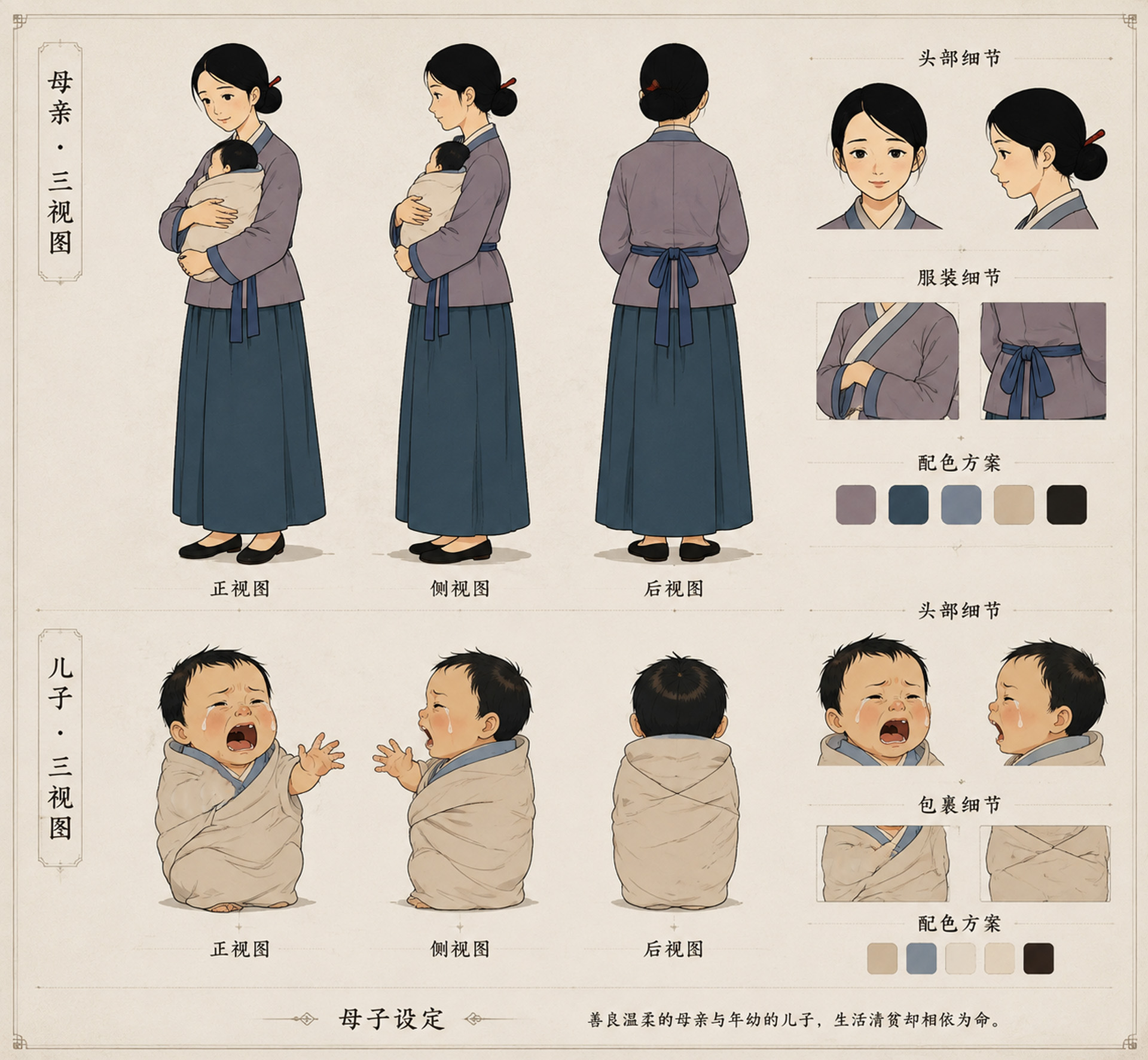聊斋水鬼母子人物卡